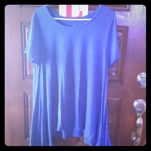 Blouse with wide bottom